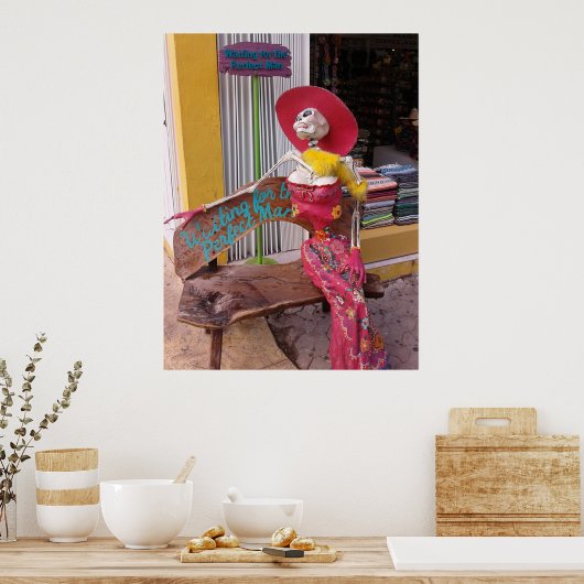 Wachten op het perfecte Man Poster (Keuken)