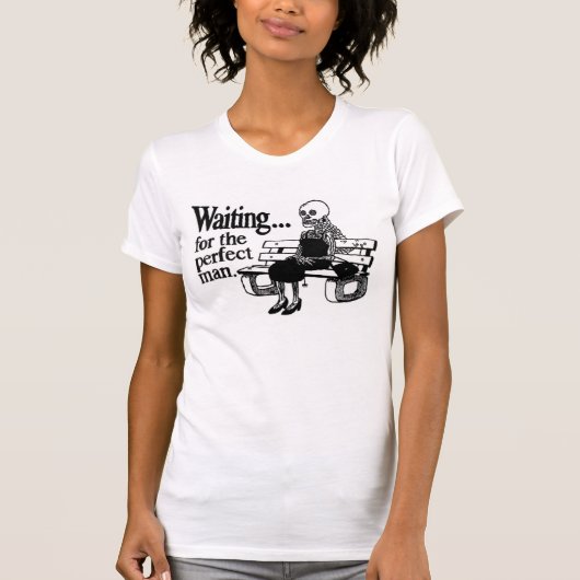 Wachten op het perfecte man t-shirt (Voorkant)