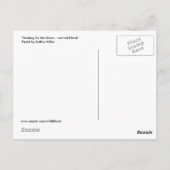 Wachten op het Storm - Red tail Hawk Briefkaart (Achterkant)