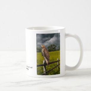 Wachten op het Storm - Red tail Hawk Koffiemok