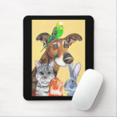 Wachten op het weekendontwerp muismat (Met muis)