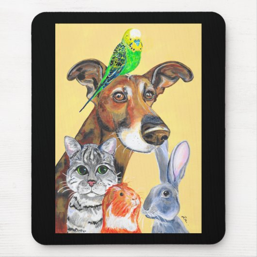 Wachten op het weekendontwerp muismat (Voorkant)