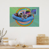 Wachten op je bij Rainbow Bridge Poster (Keuken)