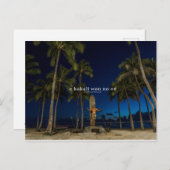 Wachten op je Hawaii Briefkaart (Voorkant / Achterkant)