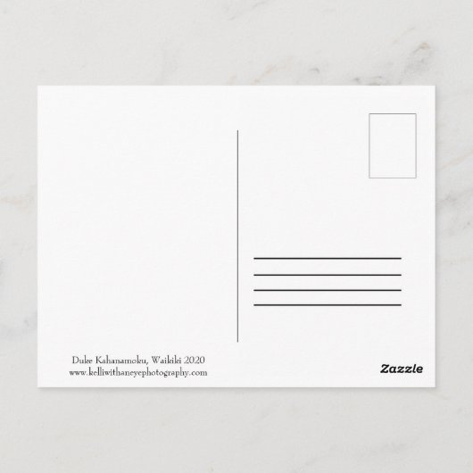 Wachten op je Hawaii Briefkaart (Achterkant)