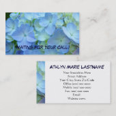 Wachten op je Visitekaartjes Blauwe Floral (Voorkant / Achterkant)