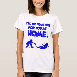 Wachten op jou, blauw t-shirt