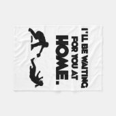 Wachten op jou fleece deken (Voorkant (Horizontaal))