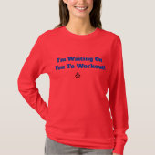 "Wachten op jou" Long-Sleeve Workout Shirt (Voorkant)