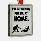 Wachten op jou metalen ornament (Rechts)