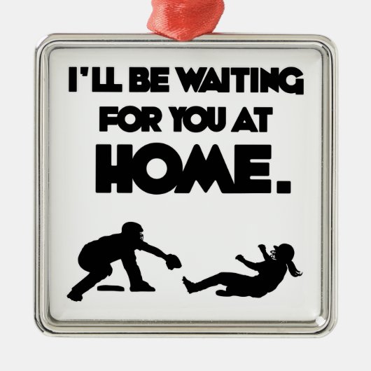 Wachten op jou metalen ornament (Voorkant)
