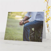 Wachten op jou - Van hem Kaart (Gele Bloem)