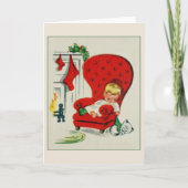  wachten op kerstKaart Feestdagen Kaart (Voorkant)