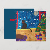 Wachten op kerstkerstkaartje (Voorkant / Achterkant)