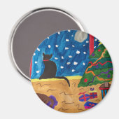 Wachten op kerstmagneet magneet (Voorkant / Achterkant)