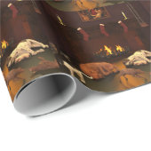 Wachten op kerstmis cadeaupapier (Rol Hoek)
