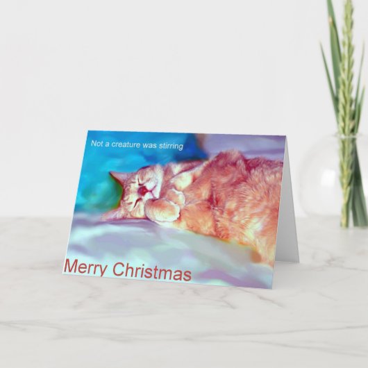 Wachten op Kerstmis Feestdagen Kaart (Voorkant)