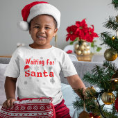 Wachten op kerstmis kinder shirts