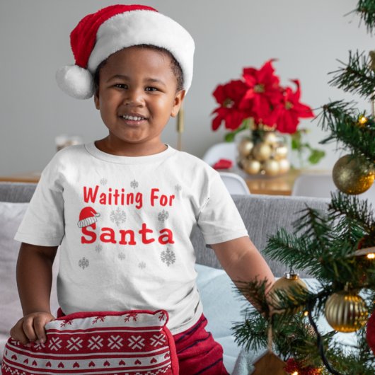 Wachten op kerstmis kinder shirts