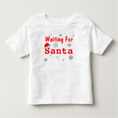 Wachten op kerstmis kinder shirts (Voorkant)