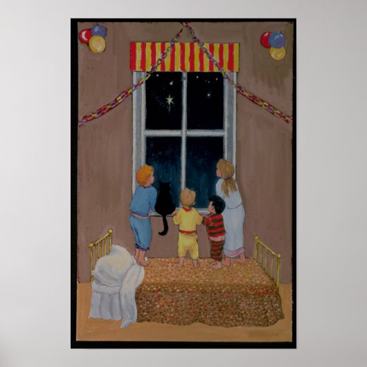 Wachten op kerstmis poster (Voorkant)