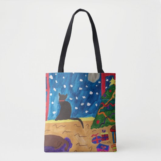 Wachten op Kerstmis Tote Bag (Voorkant)