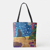 Wachten op Kerstmis Tote Bag (Achterkant)
