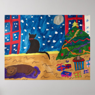 Wachten op kerstPoster Poster