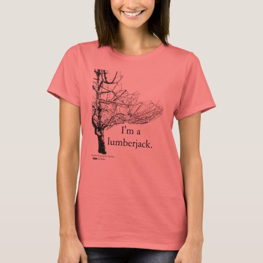 Wachten op lente-"lumberjack" T T-shirt (Voorkant)
