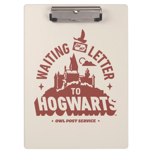 Wachten op mijn brief naar HOGWARTS™ Klembord (Voorkant)