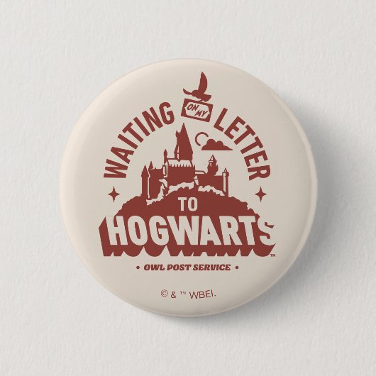 Wachten op mijn brief naar HOGWARTS™ Ronde Button 5,7 Cm (Voorkant)