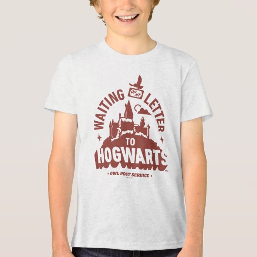 Wachten op mijn brief naar HOGWARTS™ Tri-Blend Shirt (Voorkant)