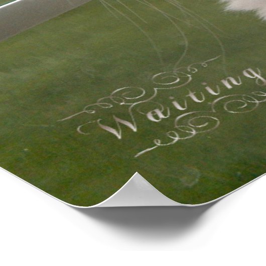 Wachten op mijn mens poster (Hoek)