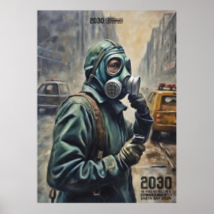 Wachten op mijn Uber - Road to Earth Day 2024 Poster