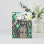 Wachten op mijn vrienden Briefkaart (Staand voorkant)