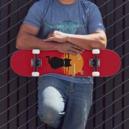 wachten op natuur in de stad persoonlijk skateboard