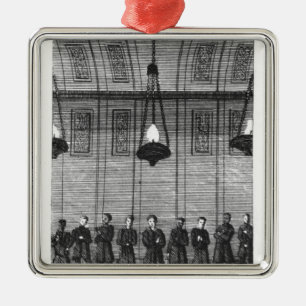 Wachten op ondervraging door de Inquisitie Metalen Ornament