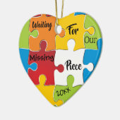 Wachten op ons ontbrekende stuk - cadeautjes voor  keramisch ornament (Links)