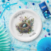 Wachten op onze Baby Papieren Bordje (Feest)