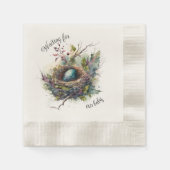 Wachten op onze Baby papieren servet (Voorkant)