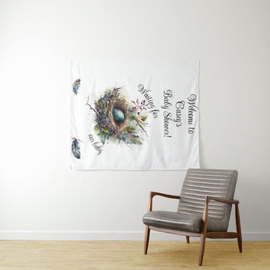 Wachten op onze Baby  Wandkleed (In Situ (horizontaal))