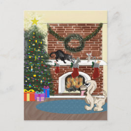 Wachten op Santa Briefkaart