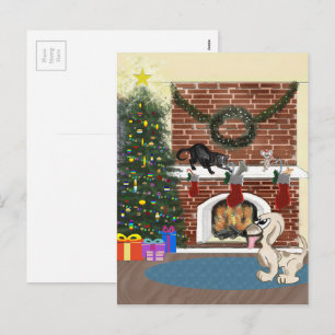 Wachten op Santa Briefkaart