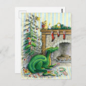 Wachten op Santa - briefkaart (Voorkant / Achterkant)