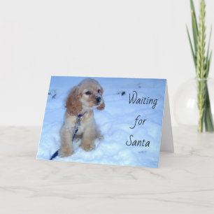 WACHTEN OP SANTA CHRISTMAS CARD FEESTDAGEN KAART