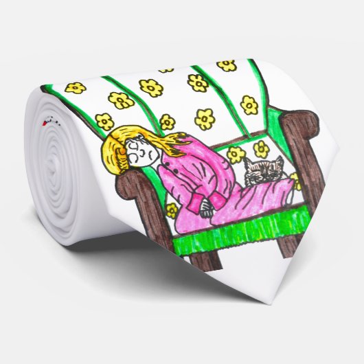 WACHTEN OP SANTA CLAUSE stropdas (Opgerold)