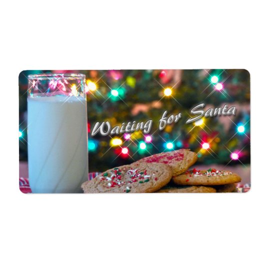 Wachten op Santa Etiket (Voorkant)
