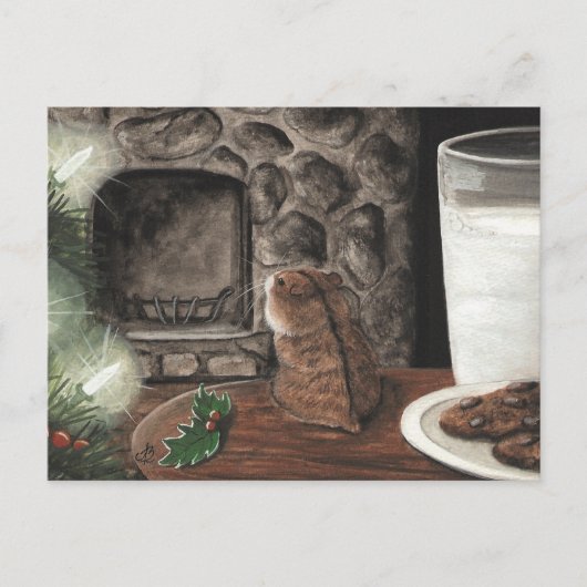 Wachten op Santa Feestdagenkaart (Voorkant)