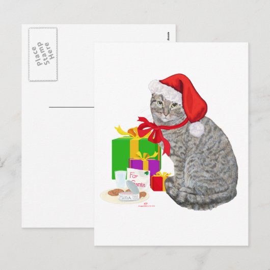 Wachten op Santa Feestdagenkaart (Voorkant / Achterkant)