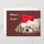 Wachten op Santa Feestdagenkaart (Voorkant / Achterkant)